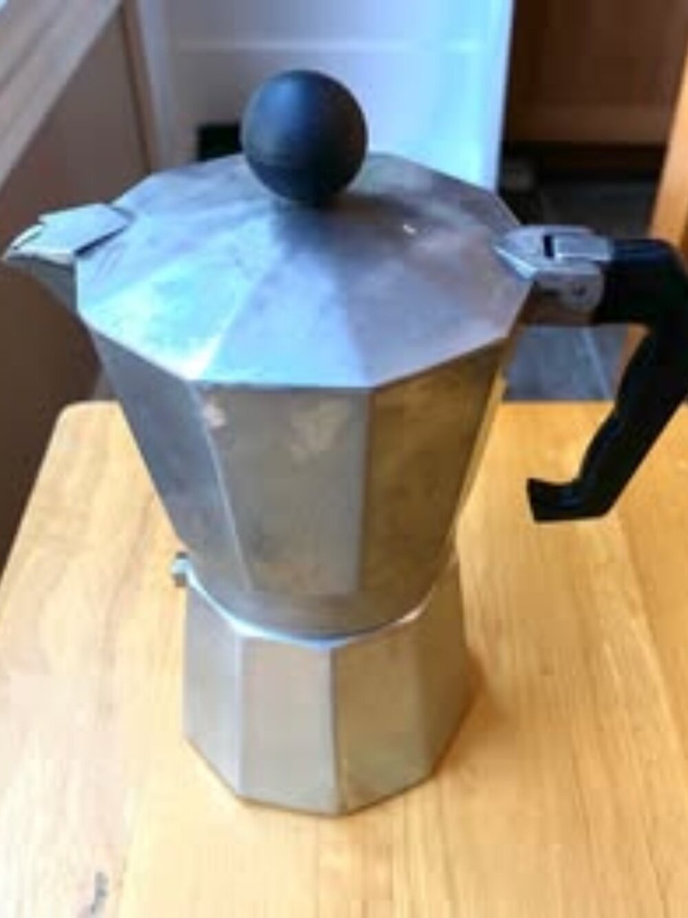 Classic stovetop moka pot, Italian vintage espresso maker 7 Inches High - Picture 2 of 5
